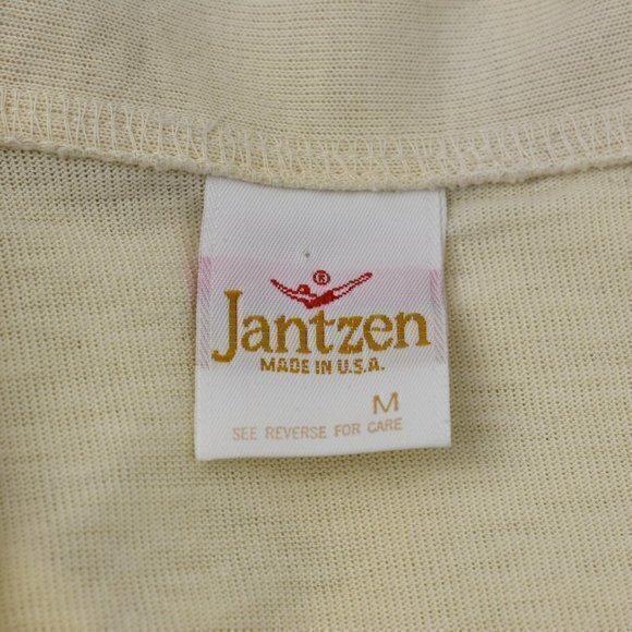 Jantzen Men's Vintage Short Sleeve Polo Shirt Size Med Gently Used Condition - Picture 8 of 8